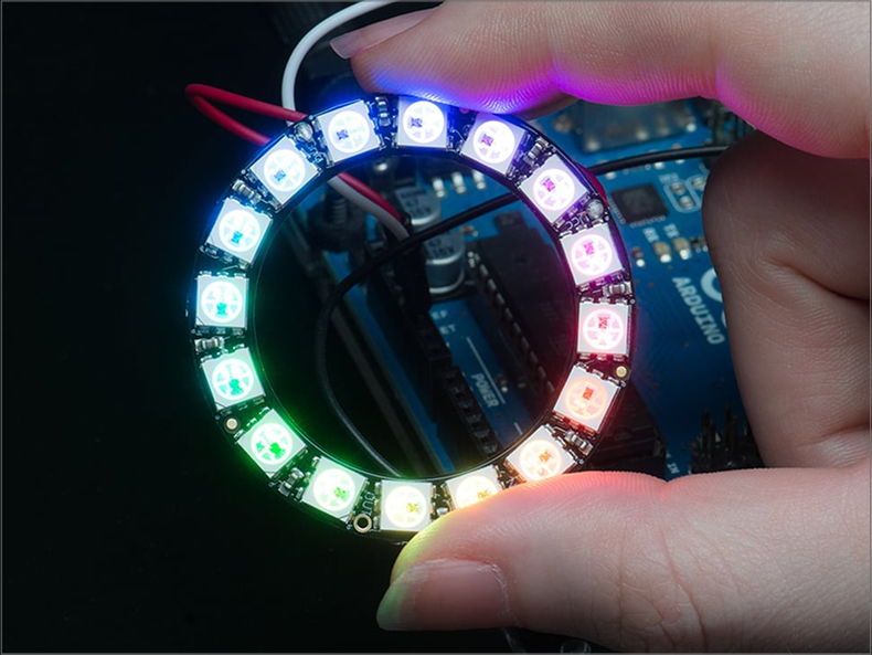 Photo of a NeoPixel ring light taken from adafruit. In this part of activity 1, since I am focusing on lamps, I made it an effort to look into suitable lighting. Beyond the NeoPixel ring, I considered LED Matrixes incase my direction shifts as I prototype.<a href='https://www.adafruit.com/product/1463' target='_blank'><p>Link to NeoPixel</p></a>